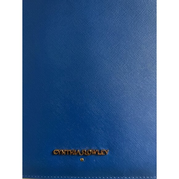 Cynthia Rowley Royal Blue 8x10 Leather Tablet Case - Picture 4 of 6